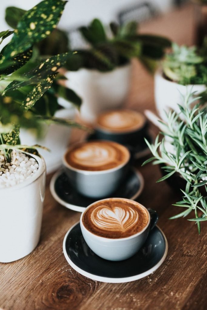 Coffee Cups With Hearts