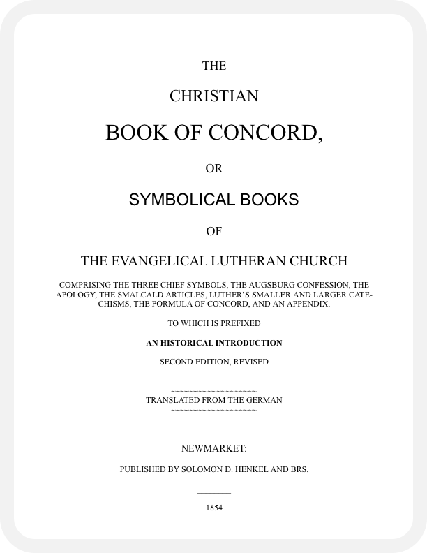 Book of Concord